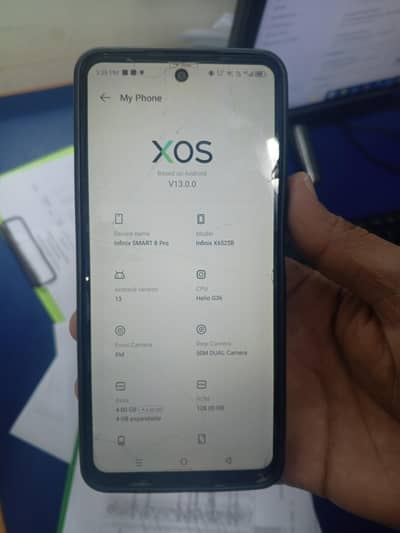 Infinix smart 8 pro 4+4  Gb Extend Ram 128 Gb Rom