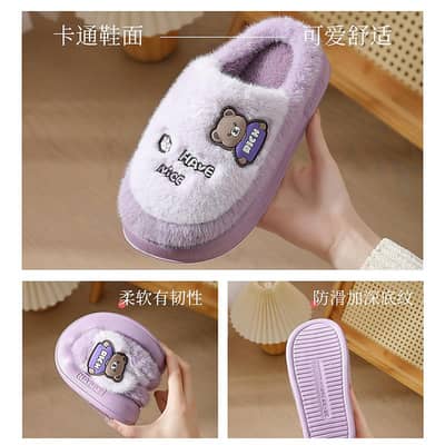 Large Size Cotton Slippers for Men, Winter Thick Soles Indoor Warm