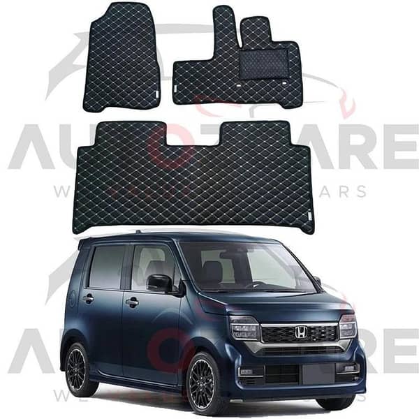Honda N Wgn 7D Floor Mat ( Flat Style ) 3PCS - Model 2020-2025