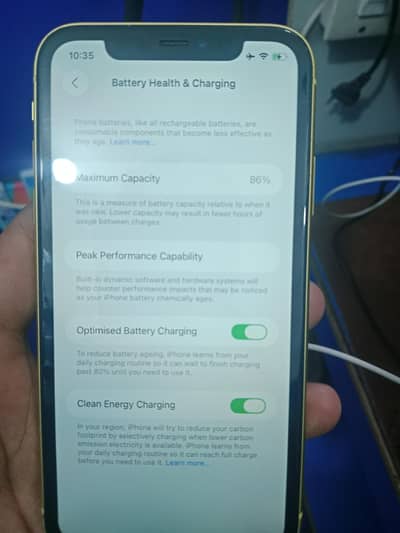 ip 11 Non PTA  64gb battery health. 86