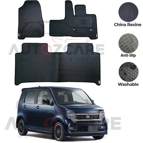 Honda N Wgn China Rexine Floor Mat 3PCS - Model 2020-2025