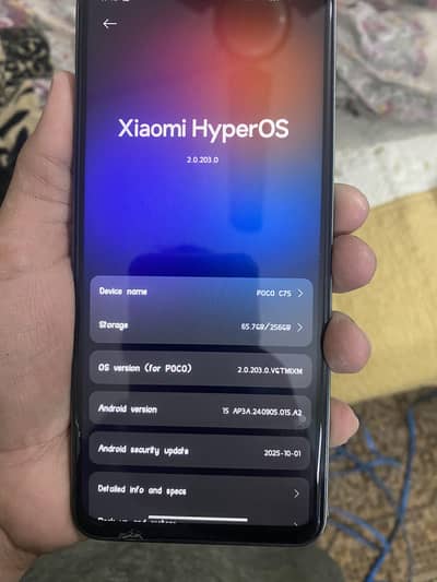 Poco c 75 8/256gb 3 months used good condition pta approved