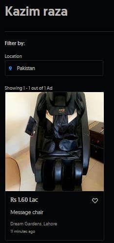 Zero Massage Chair-Excellent Condition|1 year Used- Full body massager