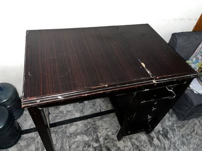 URGENT office / study /drawing table height desk 2 drawers shelves