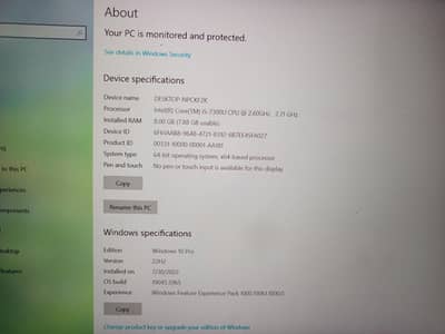 core I5 7th generation urgent sale