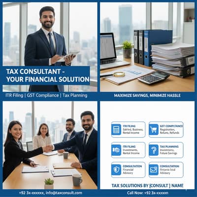 Income Tax Consultant | NTN | Tax Return | FBR Work