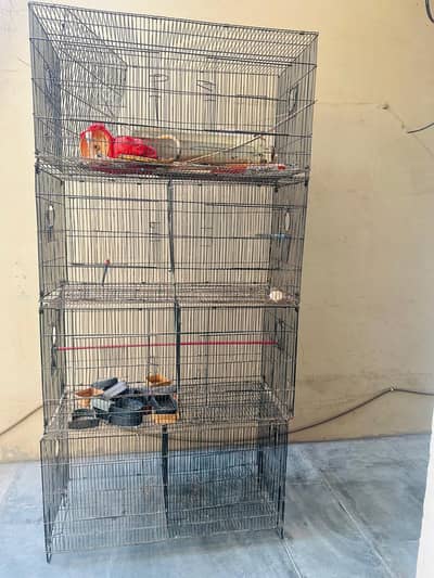 8 portion birds cage