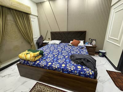 Bedroom Set with Two Side Tables and Wardrobe