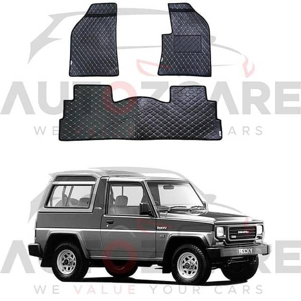 Daihatsu Rocky 7D Floor Mats (Flat Style) 3PCS - Model 1988-1998