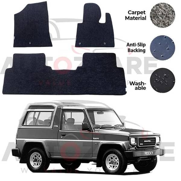 Daihatsu Rocky Genuine Fitting Carpet Floor Mat 3PCS - Model 1988-1998
