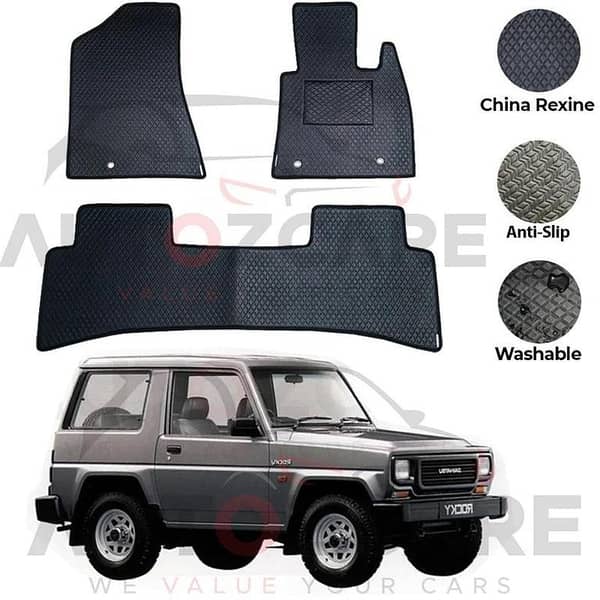 Daihatsu Rocky China Rexine Floor Mat 3PCS - Model 1988-1998