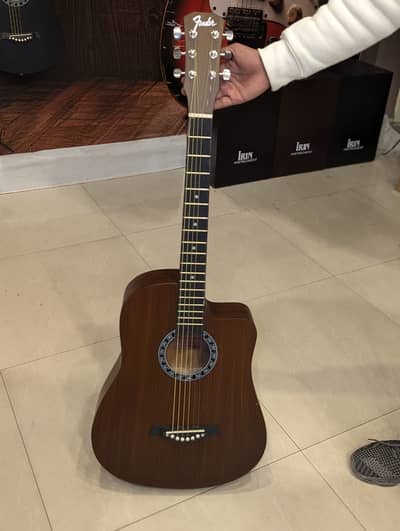Fender 40'' Guitar | Brown Guitar Acoustic | Medium Guitar Premium