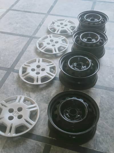 steel rims size 14 with weel cups