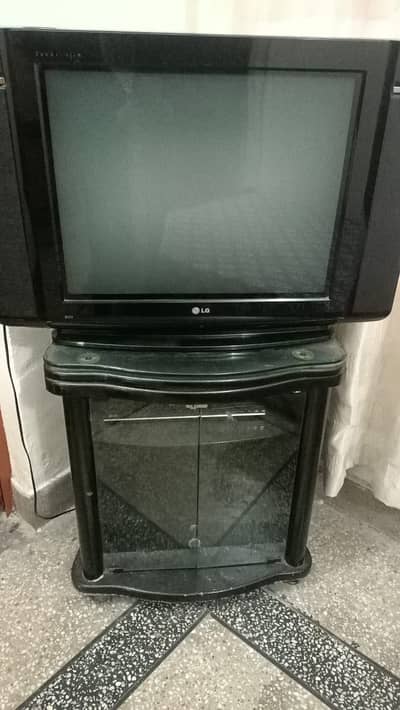 Wooden Table , Tv With Trolly For Sale