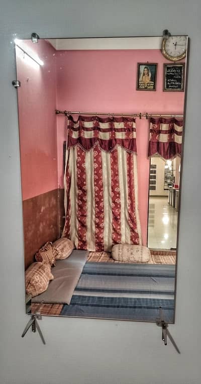 12x42 Inches Wall Mirror | Solid thick Glass | Karachi