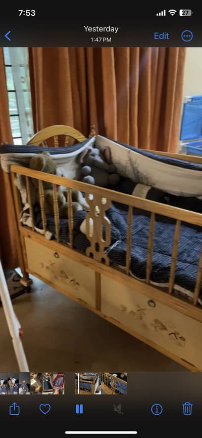 Baby cot swing cot set and mattress