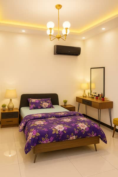 Interwood Single Size Bed Set/bed compelet set/bed With side table/Bed