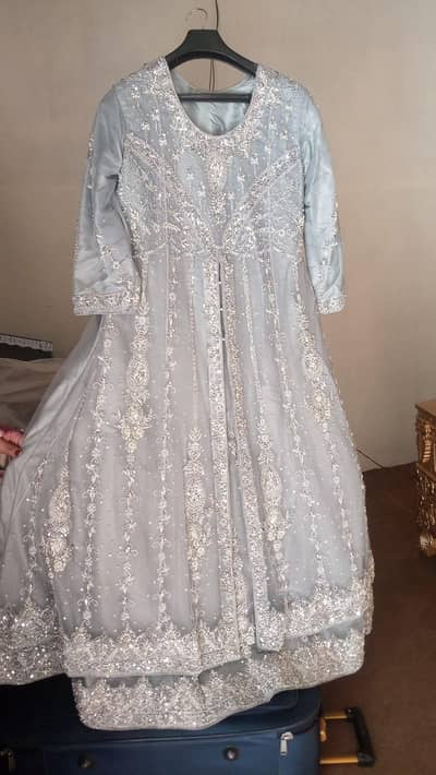 waleema maxi gray color