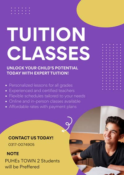 Expert Home Tutor Available for All Classes (Grade 1 to 10/)
