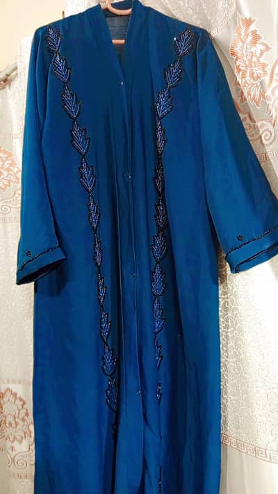 blue abaya cut Dana