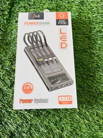 J-Cell Solar Energy Power Bank 10000MAH