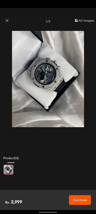 Hublot Watch with leather strap and premium deal