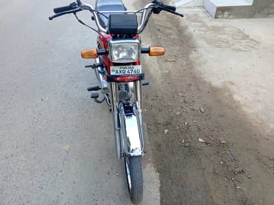 road prince 70 cc bike red colour lahore number good condition