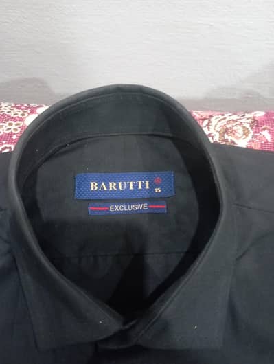 Jet black Shirt colour size 15