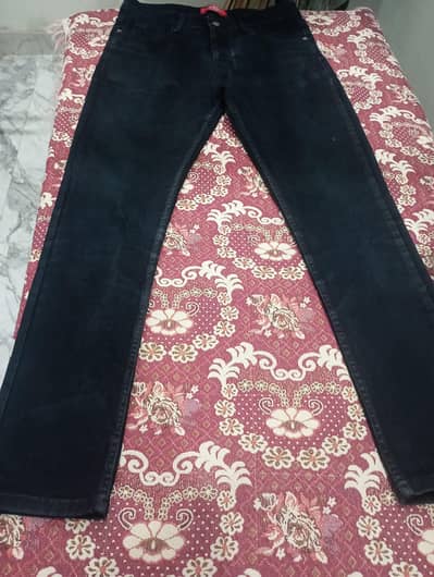 Jet black Mens Jeans pant
