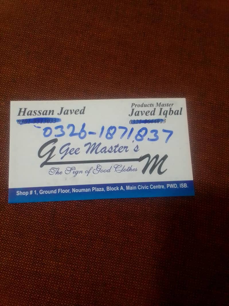 Gee Master tailors 0