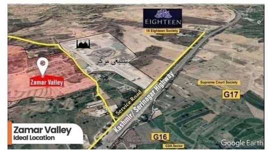5 Marla residential plot for sale in zamar valley Islamabad