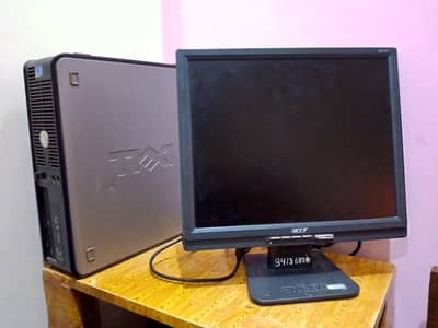 Dell Core 2 duo computer with Acer monitor| 100% working| urgent sale