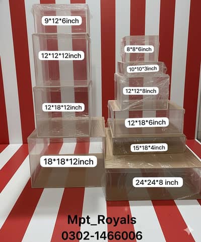 Luxury Acrylic Boxes @ Lahore 14 Cooper Road ( 0302-1466006)
