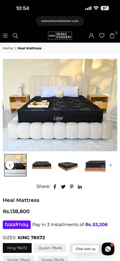 Celeste Home Premium HEAL Mattress – Brand New & Ultra Comfortable