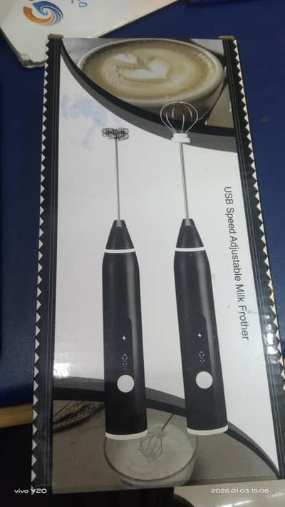 USB speed adjustable milk frother coffee bitter