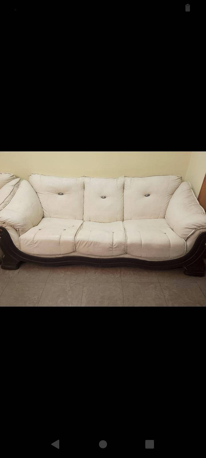Six seater Sofa/6 Seater Sofa/Solid Wood Sofa/Good condition Sofa 0
