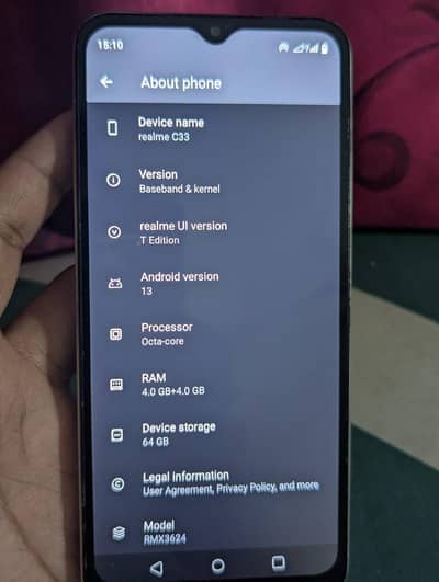 realme c33 4+4gb 64gb dual sim approved
