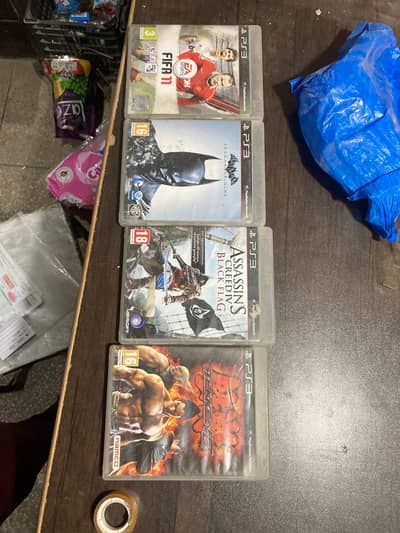 Tekken 6, Batman, Assassins Creed, FIFA PS3 DVD