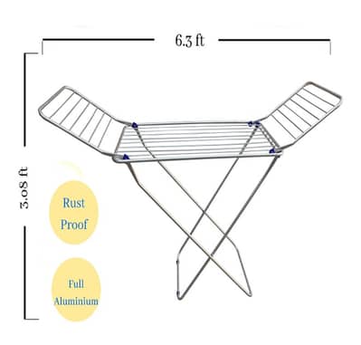 Water Proof Premium Aluminium Clothes Stand