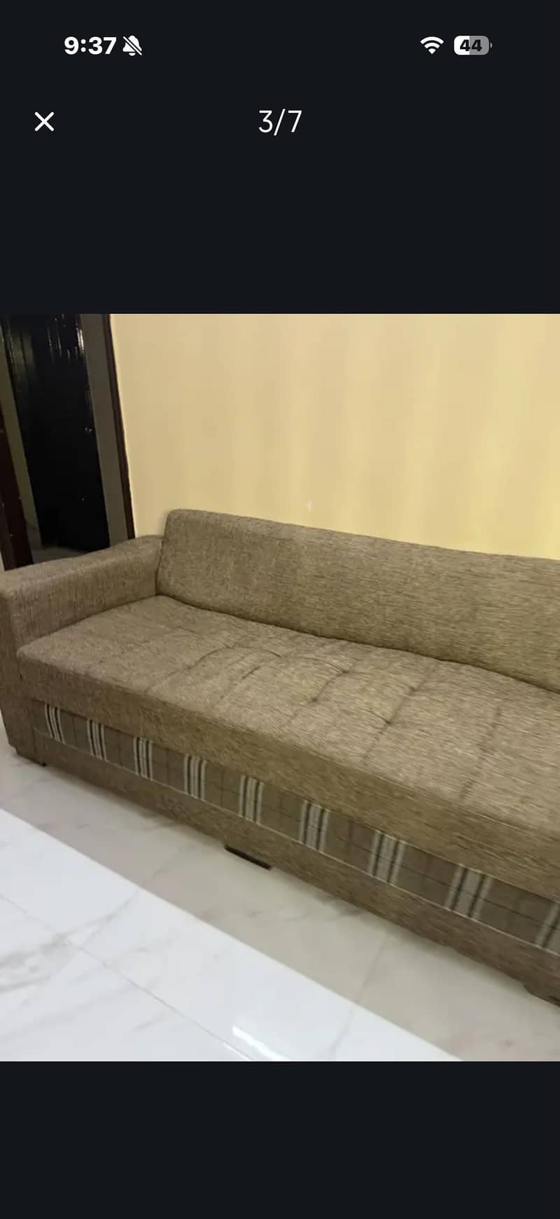 L shape sofas + tv table 2