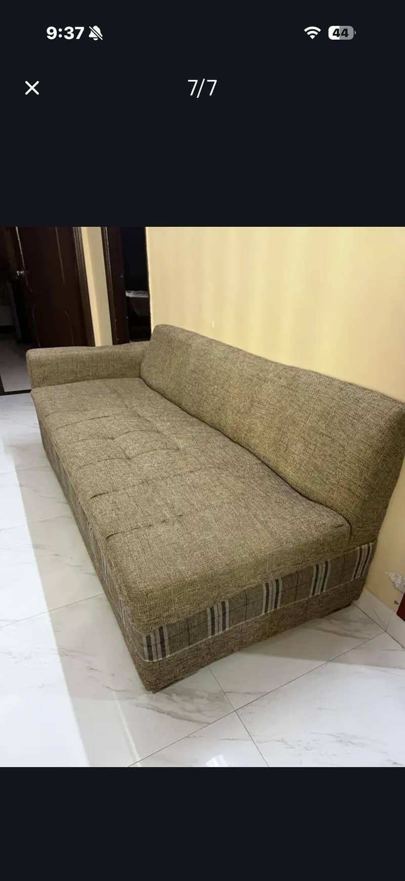 L shape sofas + tv table 3