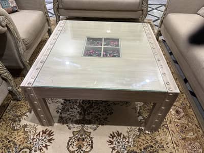 7 Seater Sofa with 1 Center and 2 Side Tables for sale.