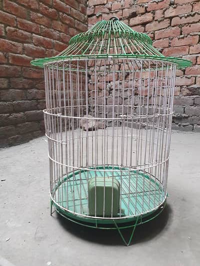parrots cage.