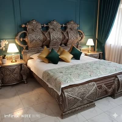 Bed Set//Wooden Bed//Luxury Bed//King Size Bed//Bed For Sale