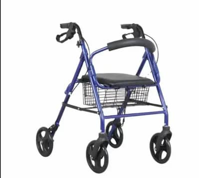 Walker With Wheels – Commode / Shower chair  For Home & Patient Use