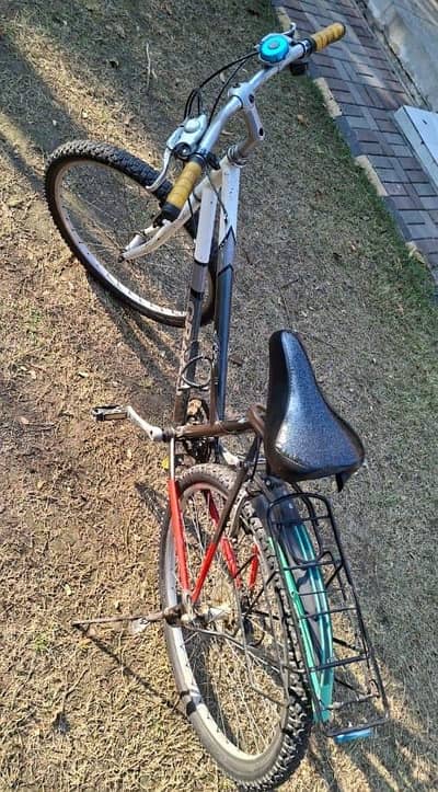 mountain bicycle with gears