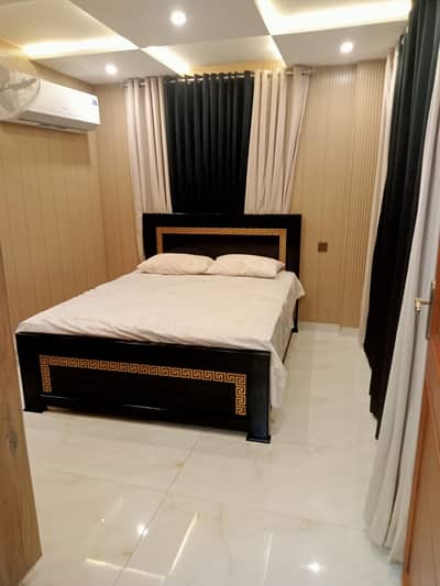 1 bed brand new luxury furnished flat apartment available in bahria town lahore