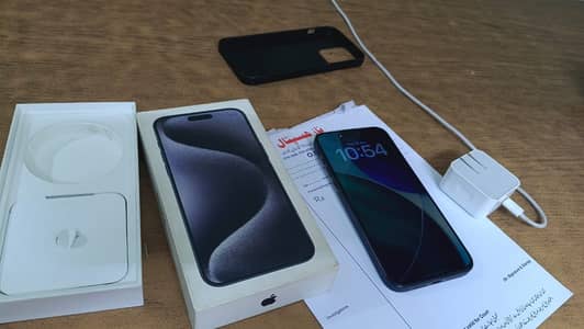 Non pta iphone 15 pro max titanium blue color