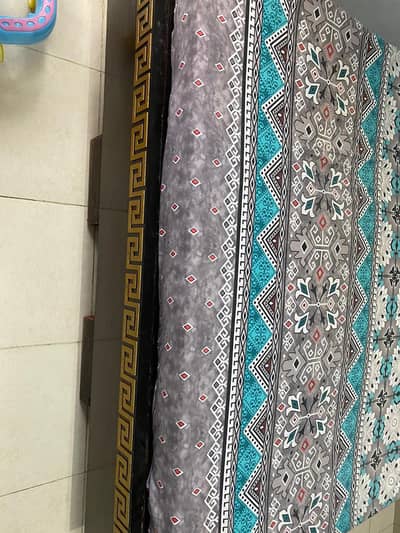 QUEEN DOUBLE BED, 2 DOOR CUPBOARD & DRESSING TABLE