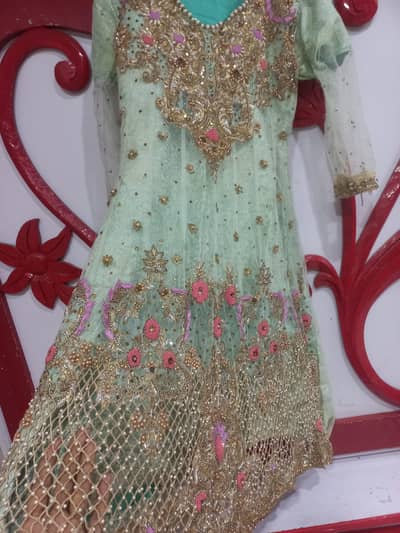 original have Mari b frok with trouser with net dupata